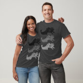 Axolotl T-Shirt - BLACK, GRAY and WHITE Tシャツ (ユニセックス)