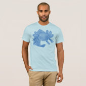 Axolotl T-Shirt - BLUE Tシャツ (正面フル)