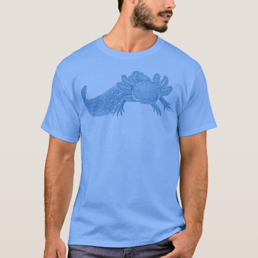 Axolotl T-Shirt - BLUE Tシャツ (正面)