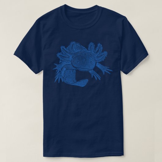 Axolotl T-Shirt - BLUE Tシャツ (デザイン正面)