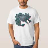 Axolotl T-Shirt - Chromatic Aberration GLITCH Tシャツ (正面)
