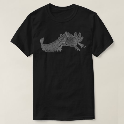 Axolotl T-Shirt - GRAY Tシャツ (デザイン正面)