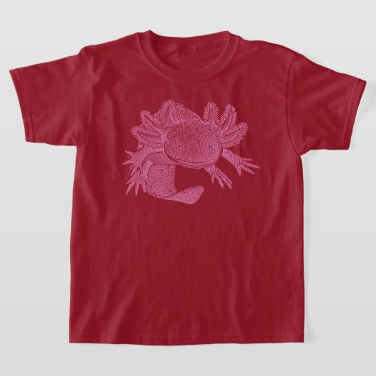Axolotl T-Shirt - PINK Tシャツ (レイダウン)