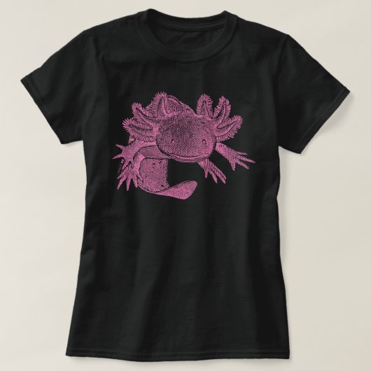 Axolotl T-shirt - PINK Tシャツ (デザイン正面)