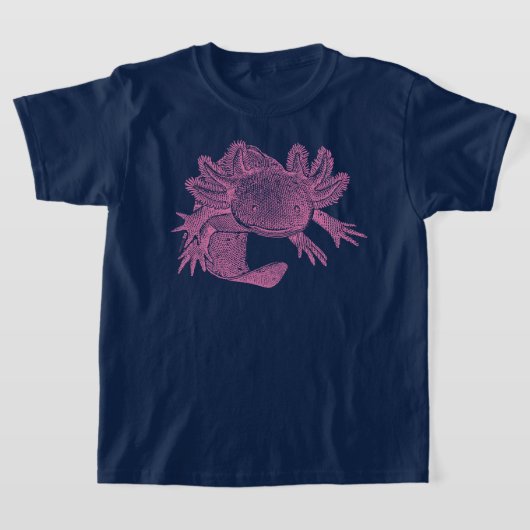 Axolotl T-Shirt - PINK Tシャツ (レイダウン)