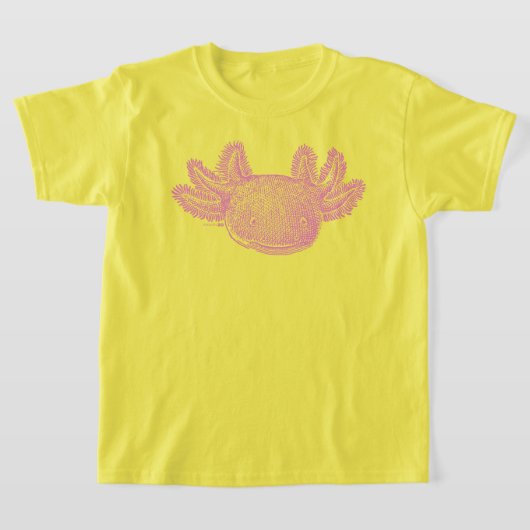 Axolotl T-Shirt - PINK Tシャツ (レイダウン)
