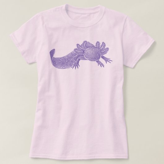 Axolotl T-Shirt - PURPLE Tシャツ (デザイン正面)