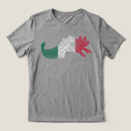 Axolotl T-Shirt - RED, WHITE & GREEN - Mexico Flag トライブレンドTシャツ