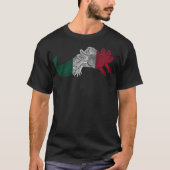 Axolotl T-Shirt - RED, WHITE & GREEN - Mexico Flag Tシャツ (正面)