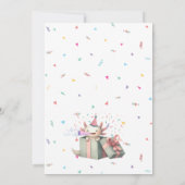 Axolotl-themed Birthday Invitation 招待状 (裏面)