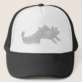 Axolotl Trucker Hat - GRAY キャップ