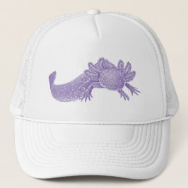 Axolotl Trucker Hat - PURPLE キャップ
