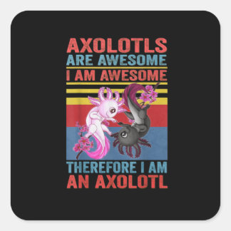 Axolotl Yin Yang Plush Pets Axolotyls Are Awesome スクエアシール