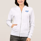 Axolotl Zip Hoodie - BLUE パーカ (正面)