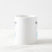 Axolotlsサラマンダー頼について可愛い紫の私 コーヒーマグカップ (中央)