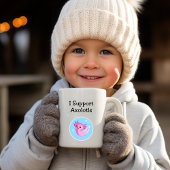 Axolotlsライトカラー対応かわいいパープル コーヒーマグカップ