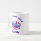 Axolotls愛人ペット所有者コーヒー愛人ギフトマグ コーヒーマグカップ (正面左)