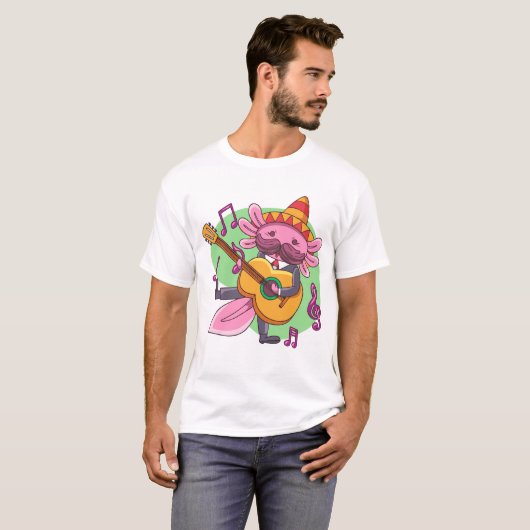 AXOLOTLS音楽 Tシャツ (正面フル)