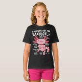 Axolotls Anatomy Of An Axolotl Kawaii Tシャツ (正面フル)