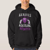 Axolotls For Asexual Rights Asexual Pride Rainbow パーカ (正面)