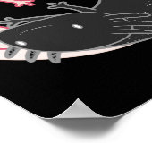 Axolotls Yin Yang Kawaii ポスター (角)