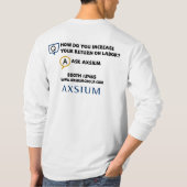 Axsium NRFのワイシャツ#3 Tシャツ (裏面)