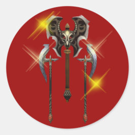 Axt Streitaxt battle ax axe ラウンドシール