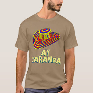 Ayのcaramba多彩なメキシコソンブレロのワイシャツ Tシャツ