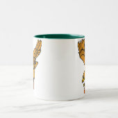 AY-イーグルスおよびフットボールのマグ ツートーンマグカップ (中央)