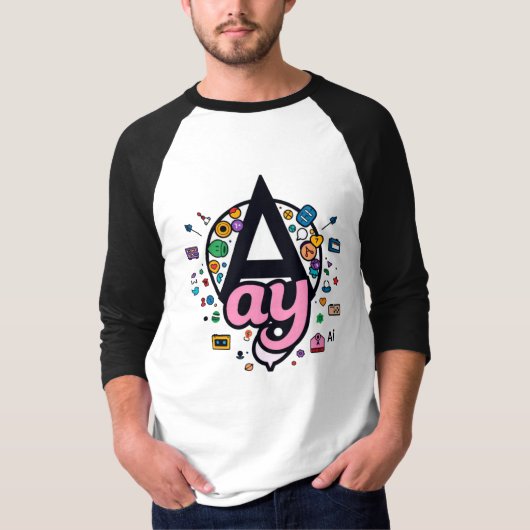 "Ay"クリエイティブアイコン Tシャツ (正面)