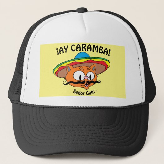 ¡AY CARAMBA! セニョール・ガト・メキシカン・キャラクター・キャット キャップ (正面)