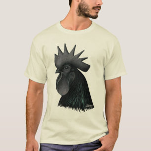 Ayam Cemaniのオンドリの頭部 Tシャツ