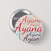 Ayana 缶バッジ (正面&裏面)
