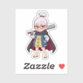 Ayase Seiko Chibi Style Illustration シール (シート)