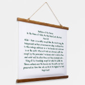 Ayat Ul Kursi 吊り下げ型タペストリー (傾斜あり)