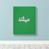 Aychek Tunisia Canvas Print | Retro Arabic Thank  キャンバスプリント (インサイチュ (ウッドフロア))