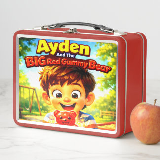 Ayden And The Big Red Gummy Bear | Lunch Box メタルランチボックス