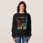 Aye Aye Primates Lemurs Madagascar  14 スウェットシャツ (正面フル)