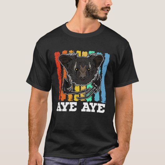 Aye Aye Primates Lemurs Madagascar  14 Tシャツ (正面)