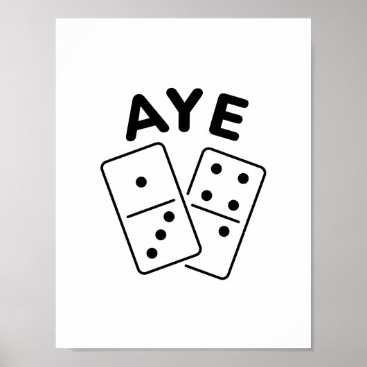 'Aye Domino' K-Pop Boygroup Meme Quote ポスター (正面)