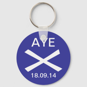 Aye to Scotish Independence Keyring キーホルダー