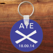 Aye to Scotish Independence Keyring キーホルダー (正面)