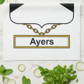 Ayersの家紋 キッチンタオル (折り畳み)