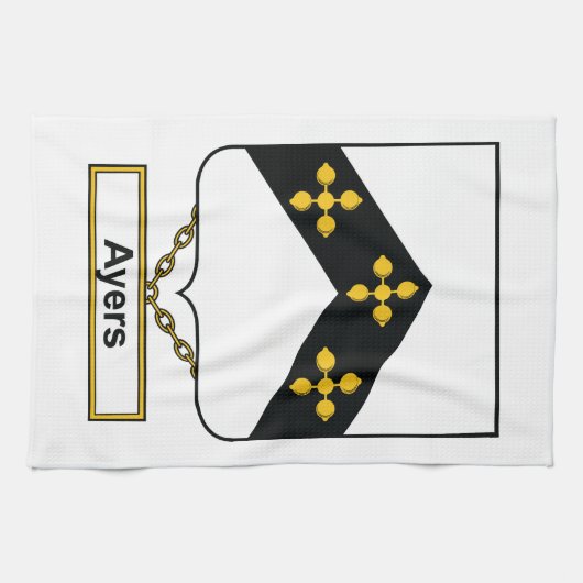 Ayersの家紋 キッチンタオル (横)