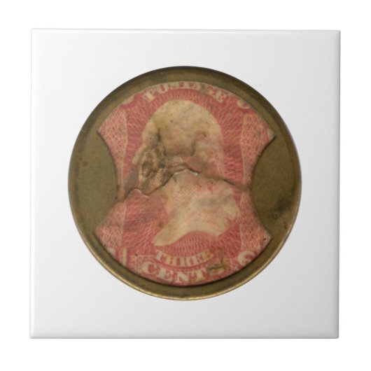 Ayersの3セントの封じられた郵便料金 タイル (正面)