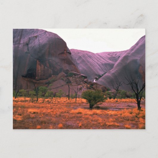 Ayers Rock, Australia Desertのサイドビュー ポストカード (正面)