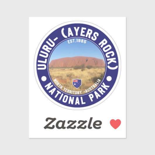 Ayers Rock National Park – Australian Outback Land シール (シート)