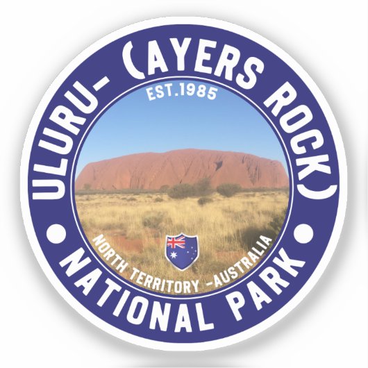 Ayers Rock National Park – Australian Outback Land シール (正面)