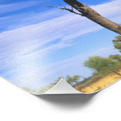 Ayers Rock Uluru in the Outbackオーストラリア フォトプリント (角)