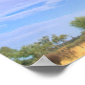 Ayers Rock Uluru in the Outbackオーストラリア ポスター (角)